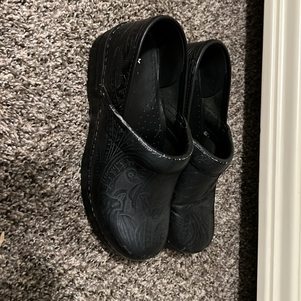 Black Professional Tooled Dansko Clogs - image 2